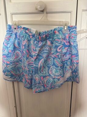 Lilly Pulitzer Paisley Print Athletic Shorts